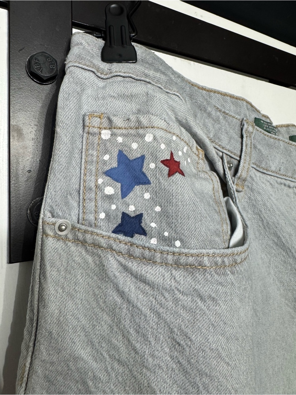 FREEDOM 250 Custom Light Wash Jeans with Back Pocket Accents - Picture 4 of 14